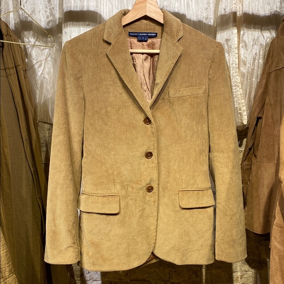 KEEP 90s Ralph Lauren Sport Tailored Corduroy Cotton Blazer - Picture 3 of 11